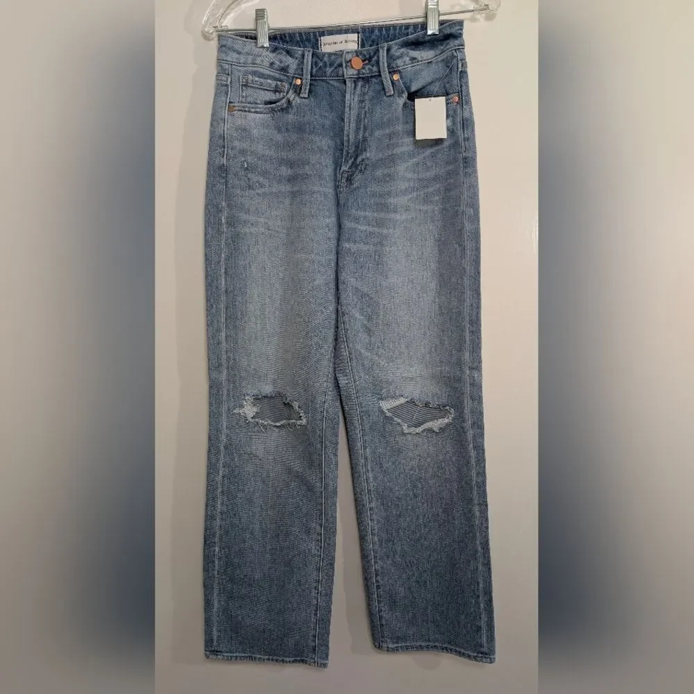 Articles of Society Wide Leg Jeans Size 26 High Rise Light Wash Denim Streetwear